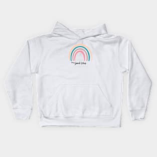 Only good vibes. Rainbow gift boho t-shirt Kids Hoodie